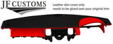 BLACK RED TOP DASH DASHBOARD LEATHER COVER FITS LAND ROVER DISCOVERY 3 04-09