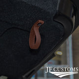 BROWN LEATHER TAILGATE BOOT PULL STRAP HANDLE FITS FIAT 500 ABARTH 07-16