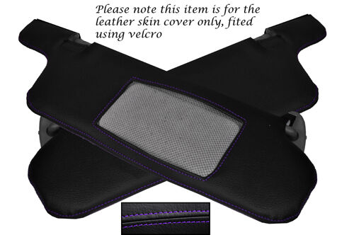 PURPLE STITCH FITS NISSAN SKYLINE R32 GTS GTR 89-94 2X SUN VISOR LEATHER COVERS