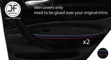 TRI STITCH 2X REAR DOOR ARMREST TRIM SUEDE COVERS FOR BMW 1 SERIES E87 04-12