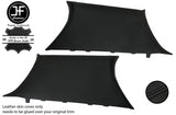 BLACK STITCH 2X REAR C PILLAR LEATHER COVERS FOR BMW 1 SERIES F20 F21 11-19