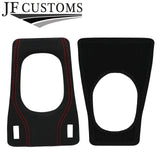 RED STITCH LEATHER GEAR SURROUND TRIM + FRAME FOR PORSCHE 944 1982-1991