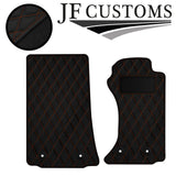 TAN DIAMOND VINYL 2X TAILORED FLOOR CARPETS FOR MAZDA MX5 MK3 06-14 JF1
