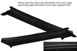 WHITE STITCH FITS TOYOTA SUPRA 86-92 MK3 MKIII WINDSCREEN PILLAR LEATHER COVERS