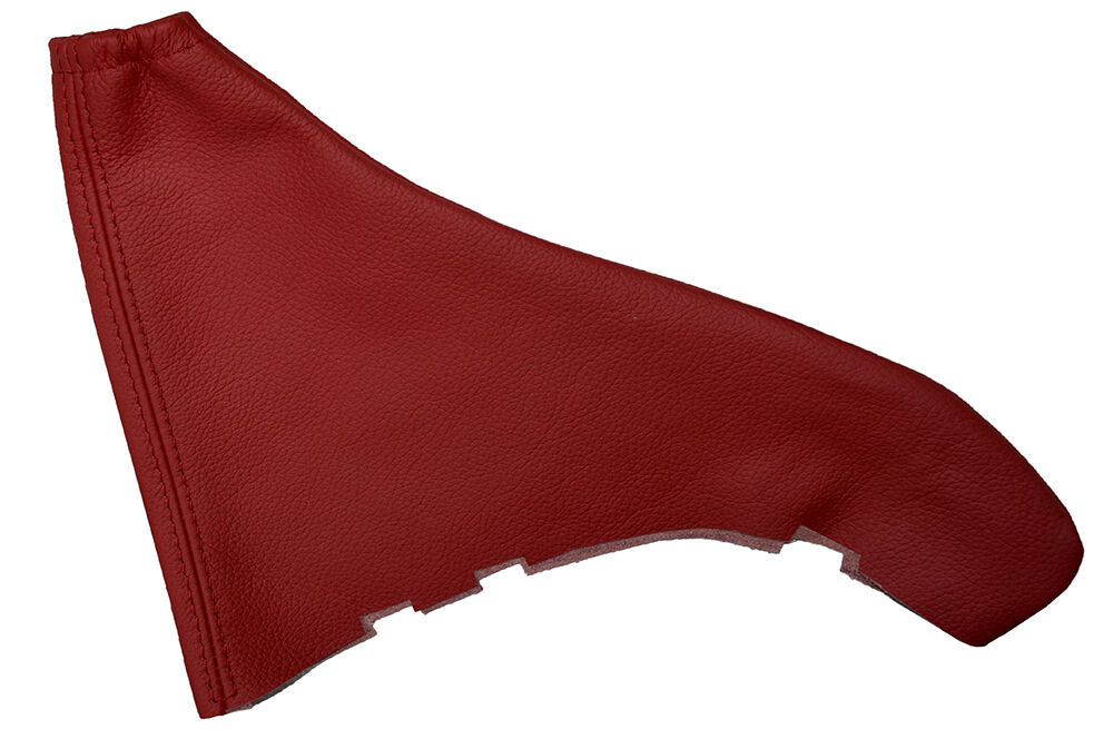 DARK RED LEATHER FITS VAUXHALL OPEL ASTRA MK4 G HANDBRAKE GAITER CUSTOM MADE