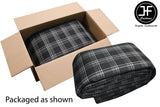 PREMIUM AUTOMOTIVE RED TARTAN FOAM BACKED 4MM FABRIC 50cm x 100cm UPHOLSTERY