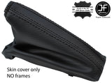 BLACK STITCH CARBON FIBER VINYL HANDBRAKE GAITER FOR VAUXHALL CORSA D 2006-2014