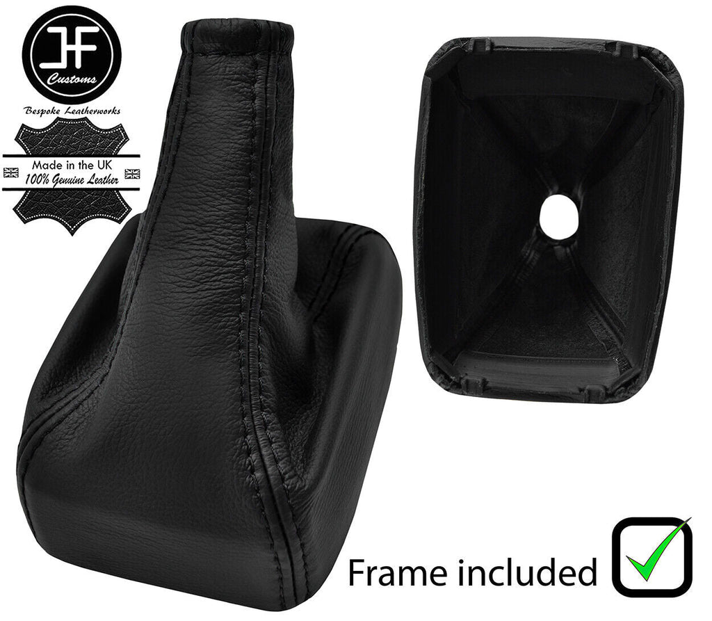 BLACK STITCH LEATHER MANUAL GEAR+PLASTIC FRAME FITS VAUXHALL SINTRA 1996-1999