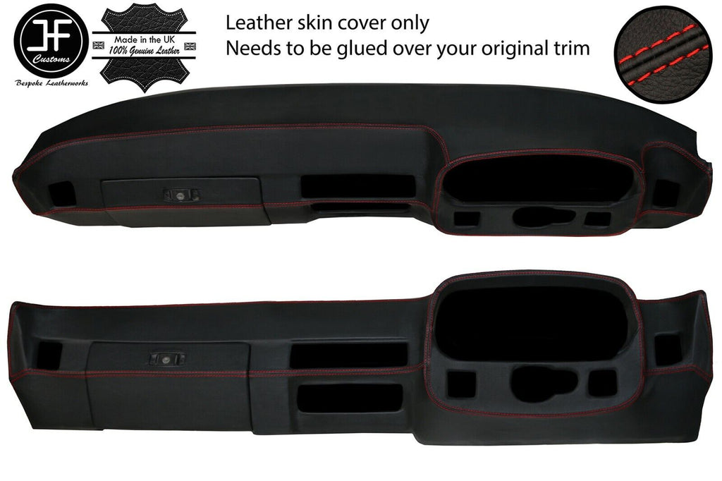 RED STITCH DASHBOARD REAL LEATHER COVER FOR PORSCHE 924 75-88 944 81-85 JF1