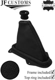 BLACK REAL LEATHER AUTOMATIC GEAR+PLASTIC FRAME+TOP RING FOR MG ZT ZT-T 99-05