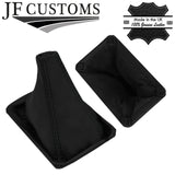 BLACK STITCH LEATHER GEAR +METAL FRAME FITS TOYOTA CELICA MK1 A20 35 1970?1977