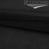 BLACK STITCH ITALIAN LEATHER DASHBOARD TRIM COVER FOR FORD FOCUS MK4 18-20