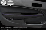 PURPLE STITCH 2X DOOR ARMREST LEATHER COVERS FITS HONDA CIVIC EK3 EK4 EJ9 96-00