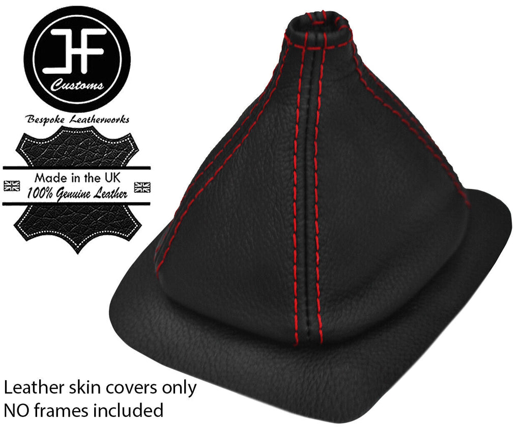RED STITCHING LEATHER GEAR GAITER OVER RUBBER FOR FIAT X1/9 X19 EARLY CUSTOM NEW