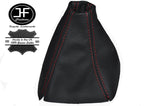 RED STITCH MANUAL LEATHER GEAR GAITER GEAR BOOT FITS FORD GALAXY MK3 06-10