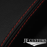 FOR 911 PORSCHE 997 CARRERA 987 BOXSTER RED STITCH FUSE BOX LID LEATHER COVER