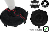 RED STITCH SEMI AUTOMATIC GEAR GAITER + PLASTIC FRAME FOR HONDA CIVIC 06-11