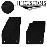 BLACK DIAMOND STITCH VINYL 4X TAILORED FLOOR CARPETS FOR VOLVO V50 04-12 JF1