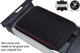 RED STITCHING REAL SUEDE REAR ARMREST COVER FITS MAZDA RX8 2003-2012 CUSTOM NEW