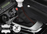 RED STITCHING REAL LEATHER MANUAL GEAR GAITER FITS S15 200SX SILVIA 1999-2003