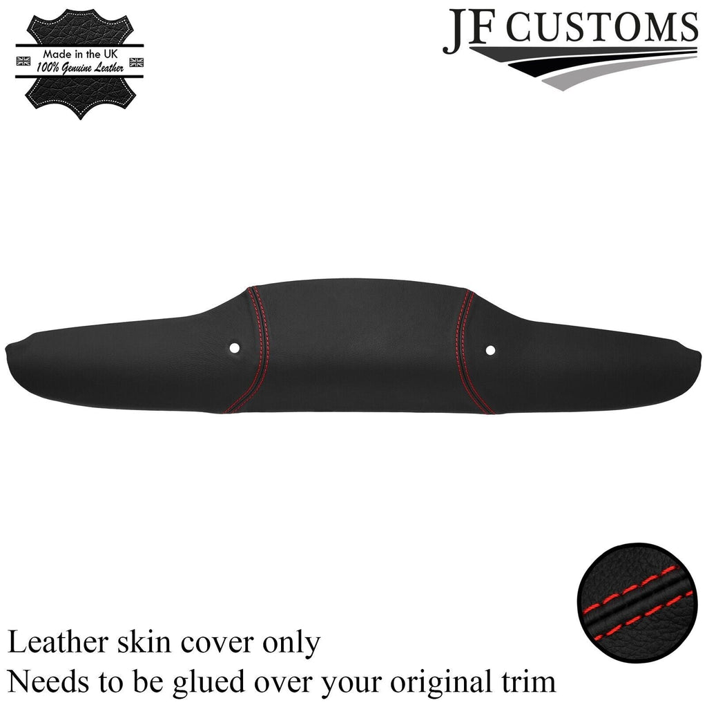 FITS FIAT 500 ABARTH 07-16 RED STITCH LEATHER REAR TAILGATE TRIM COVER