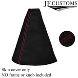 RED STITCHING FITS CITROEN XSARA PICASSO 1999-2010 SUEDE GEAR GAITER CUSTOM NEW