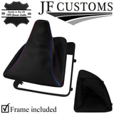 TRI STITCH PERFORATED LEATHER MANUAL GEAR GAITER+FRAME FOR BMW E81 E82 E87 E88