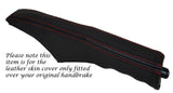 RED STITCH LEATHER HANDBRAKE GAITER FITS ROVER CITY ROVER 2003-2006 CUSTOM NEW