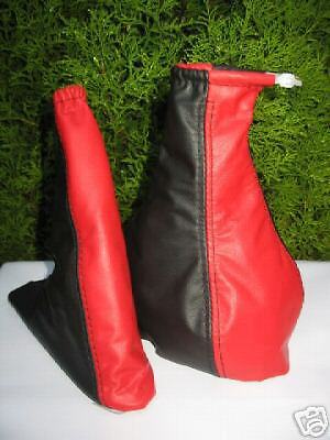 FITS FIAT PUNTO MK1 GEAR & HANDBRAKE GAITER REAL LEATHER CUSTOM NEW MADE IN UK