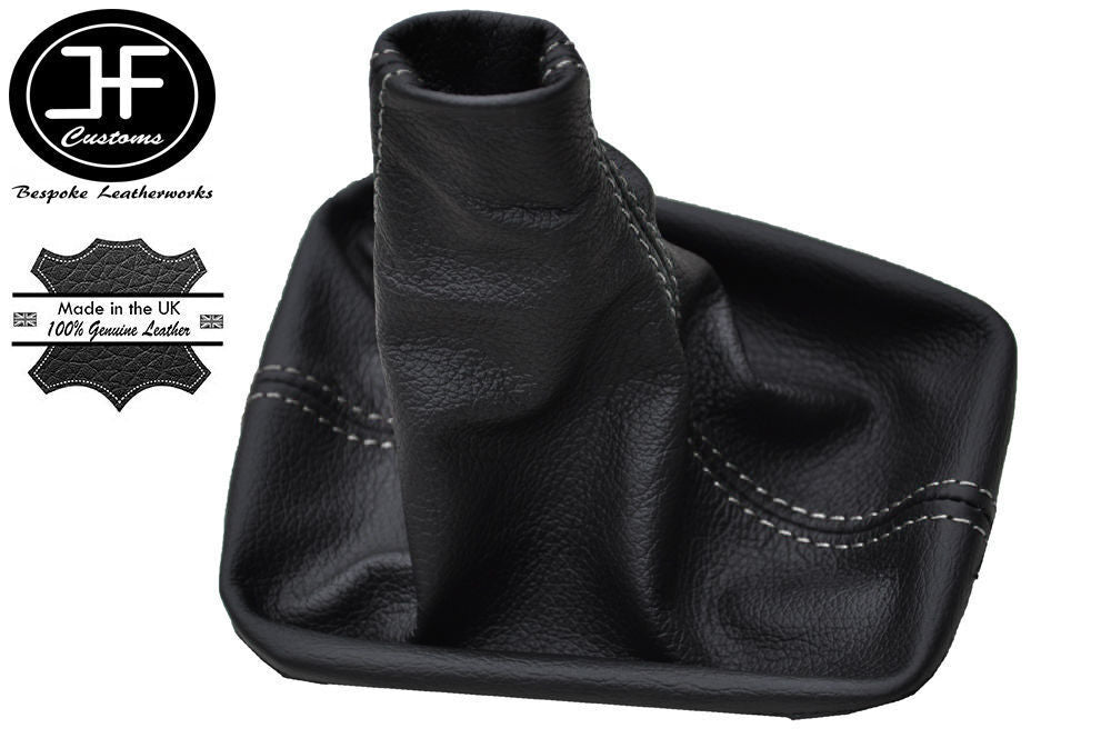WHITE  STITCH FITS VW POLO MK4 4 IV 9N 9N3 2001-2009 VW GTI TDI SDI GEAR GAITER