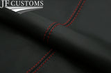 D RED STITCH ITALIAN LEATHER 2X B C PILLAR COVER FOR INFINITI G35 02-06 COUPE