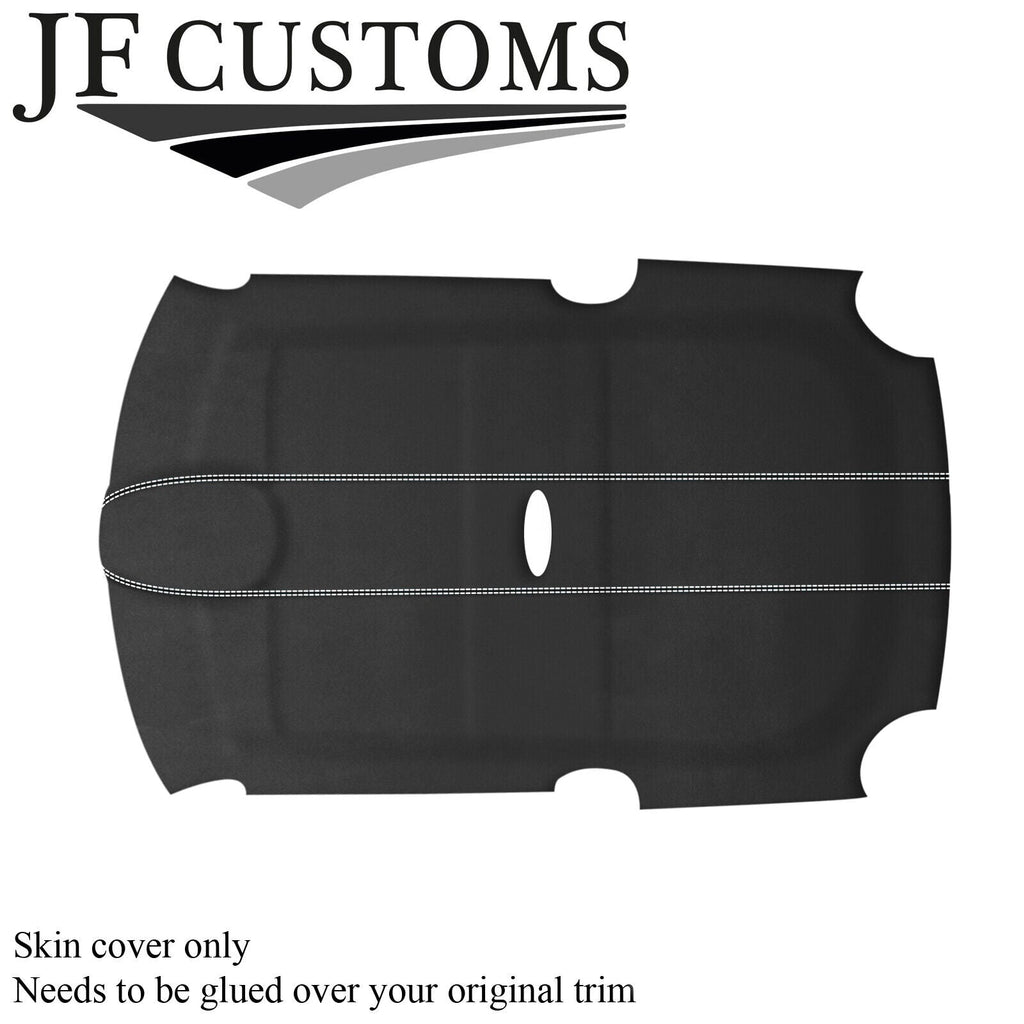 WHITE STITCH D GREY SUEDE ROOF HEADLINER COVER FOR BMW MINI R50 R53 01-06