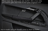 BLACK STITCH 2X DOOR CARD TRIM LEATHER COVERS FITS AUDI A3 8P 03-12 3DR STYLE 1