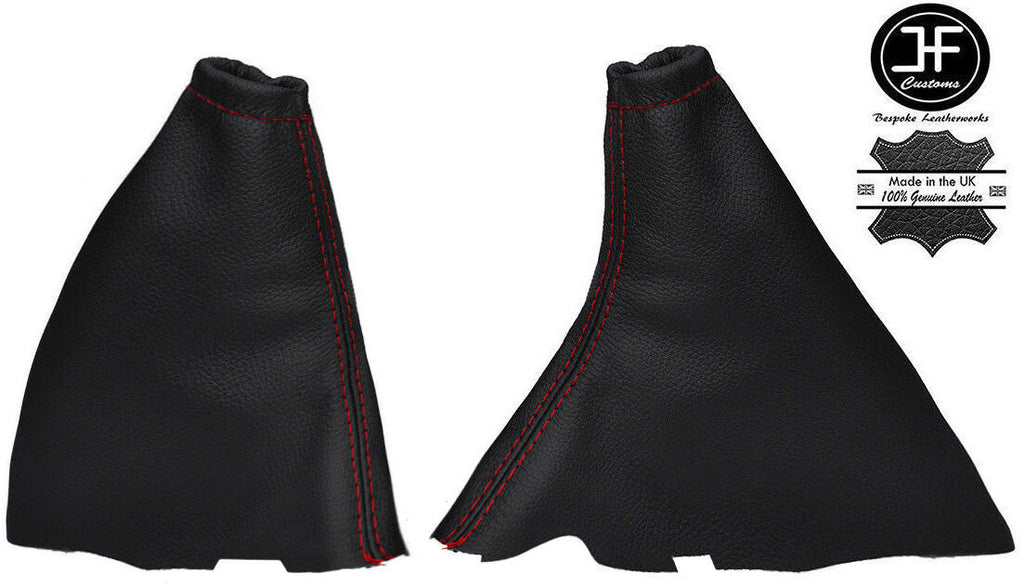 RED STITCH LEATHER GEAR STICK HANDBRAKE GAITER FITS FORD FOCUS MK2 2004-2008