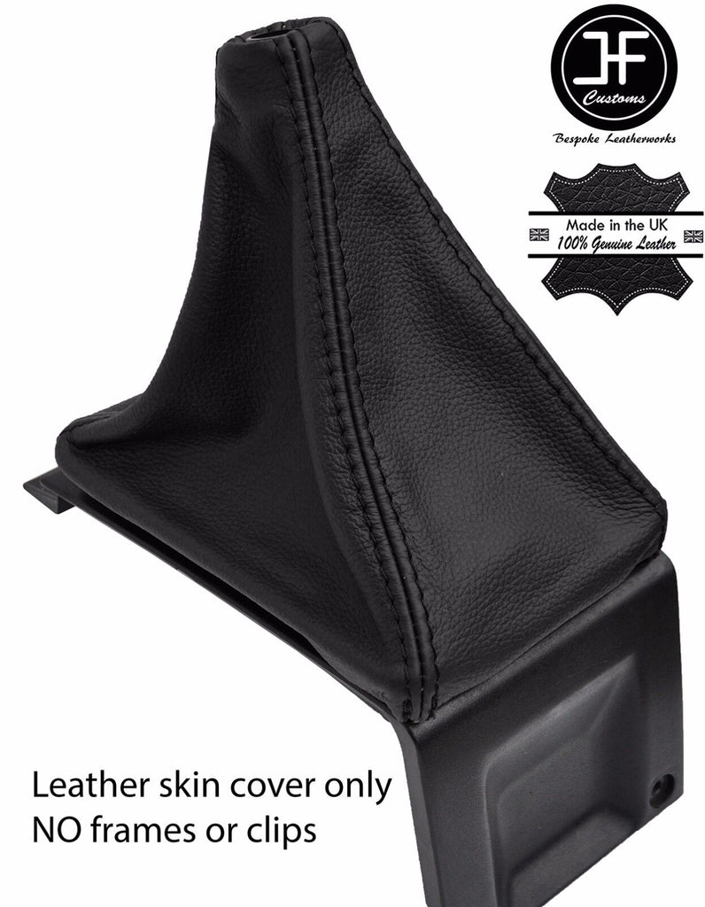BLACK REAL LEATHER TOP GRAIN GEAR GAITER FOR AUDI COUPE GT B2 QUATTRO UR 85-87