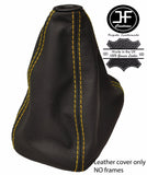 YELLOW STITCHING REAL LEATHER GEAR GAITER FITS VW GOLF MK3 VR6 JETTA 1992-1998