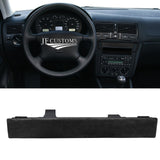 BLACK SUEDE CUP HOLDER BLANK TRIM COVER + FRAME FITS VW GOLF MK4 98-05
