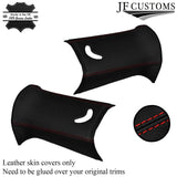 RED STITCH ITALIAN LEATHER PILLAR KIT COVERS FOR BMW MINI R50 R53 01-06