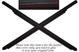 RED STITCH 2X DOOR SILL TRIM LEATHER SKIN COVERS FITS VW GOLF MK2 JETTA 83-92
