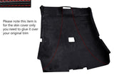 RED STITCH ROOF HEADLINING LUXE SUEDE SKIN COVER FITS BMW 3 SERIES E46 COUPE