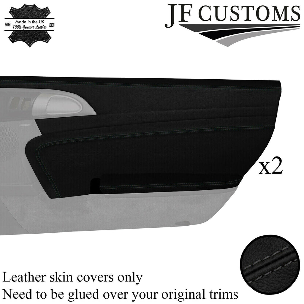 D GREY STITCH 2X DOOR CARD TRIM KIT COVERS FOR PORSCHE CARRERA 911 997 04-12