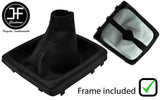 BLACK STITCH CARBON VINYL GEAR GAITER+PLASTIC FRAME FOR SUBARU IMPREZA WRX 15-19