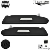 FOR VW T6 TRANSPORTER BLACK STITCH LEATHER & SUEDE TOP INTERIOR RECOVERY KIT