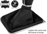 BLACK STITCHING TOP GRAIN LEATHER MANUAL GEAR GAITER FITS VW ARTEON 2017-2019