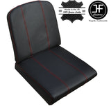RED STITCH 2X REAR SEAT LEATHER COVERS FITS DEFENDER 90 110 1983-2006 STYLE 1