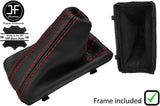 RED STITCH NAPPA LEATHER AUTOMATIC GEAR+PLASTIC FRAME FOR AUDI A5 8T 07-15