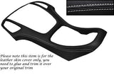 WHITE STITCH CENTRE DASH SKIN COVER FITS VAUXHALL OPEL HOLDEN ASTRA J MK6 09-14