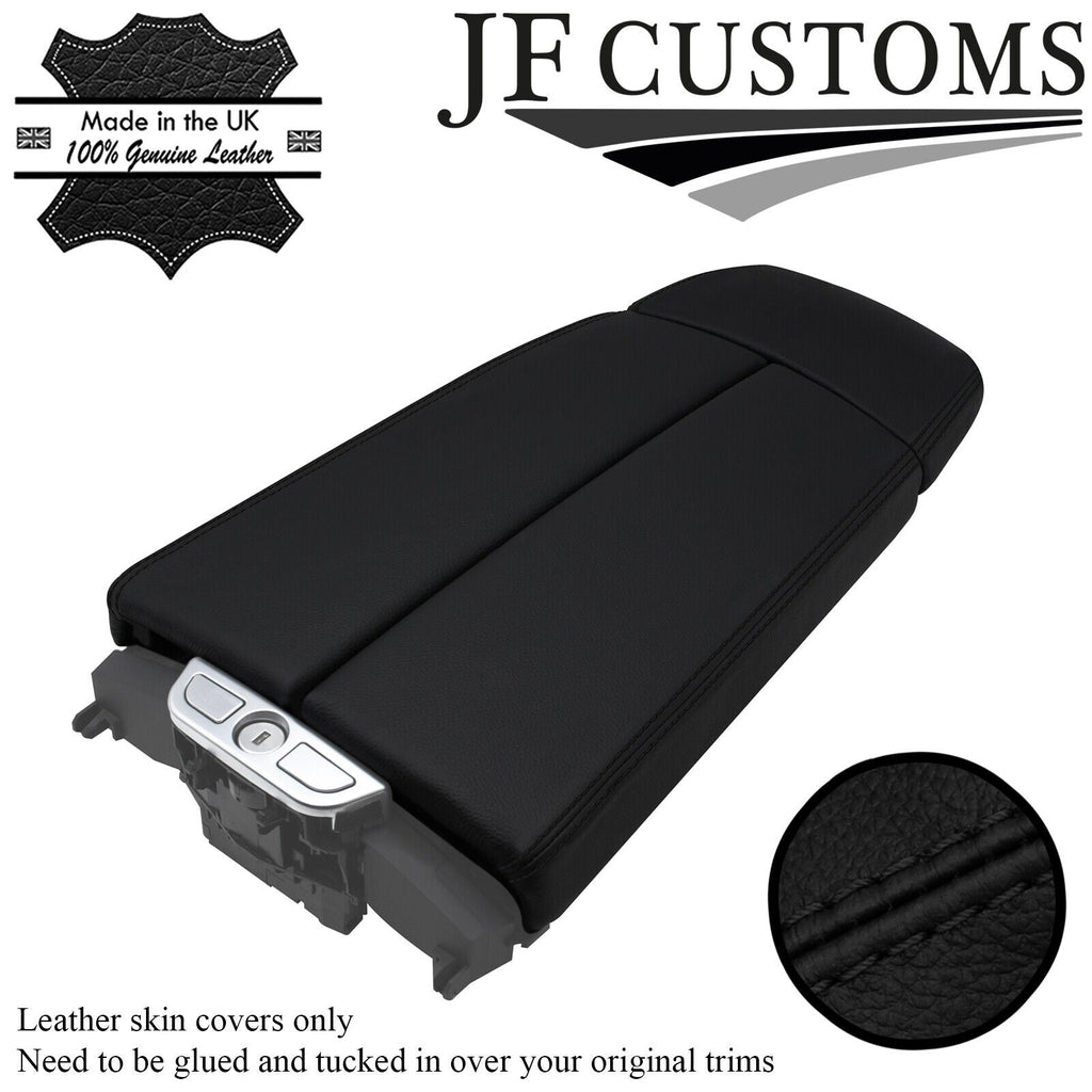 BLACK STITCH ITALIAN LEATHER ARMREST COVERS FOR BMW 6 SERIES F12 F13 F06 11-18