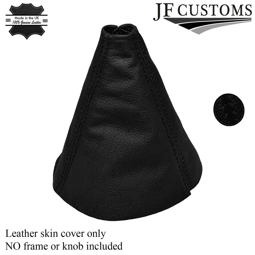 BLACK LEATHER FITS HONDA CIVIC FK2 S TYPE S MK8 2006-2012 GAITER BLACK STITCH