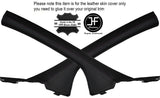 BLACK STITCH 2X A PILLAR LEATHER COVERS FITS CITROEN C8 PEUGEOT 807 FIAT ULYSSE